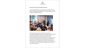 Dokumentation des Forums Deutschlandstipendium 2024 (Cover)